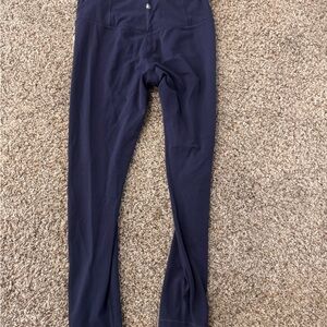 Athleta Ultra High Rise 7/8 Leggings in Dark Blue
